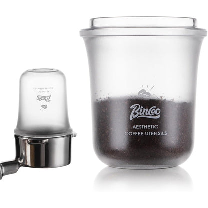 Bincoo Espresso Coffee Dosing Cups Compatible with 58mm Portafilters - Food-Grade Plastic,Multi-Use Espresso Coffee Dosing Cup for Weighing,Dosing,and Aroma,Compatible with Espresso Machines