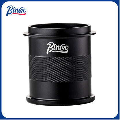 Bincoo 51mm/58mm Metal Coffee Dosing Cup - Knurled Aluminum Espresso Powder Receiver, Multi-Functional Coffee Porter for Weighing Beans & Catching Grounds, Black/Silver/Green Available