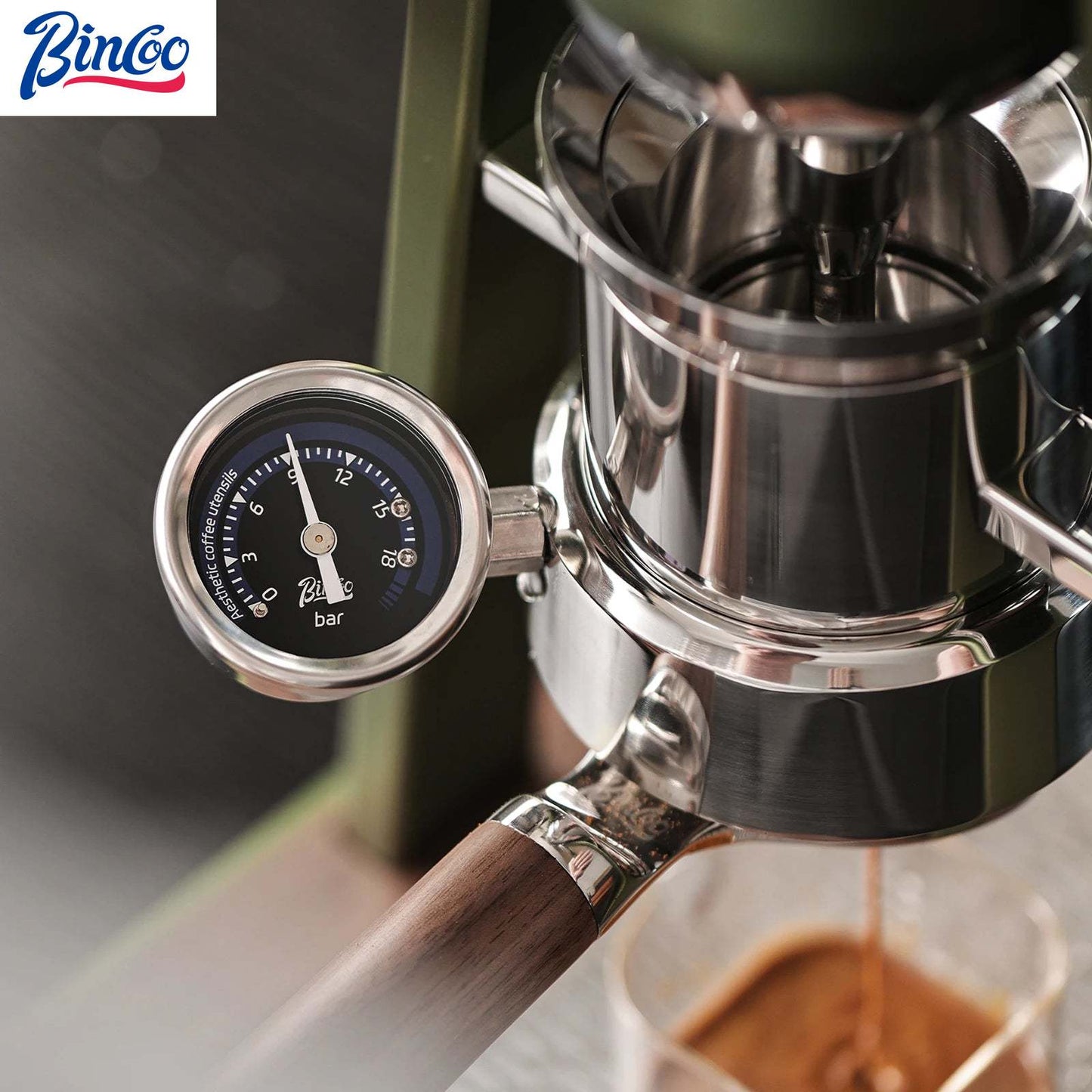 Bincoo Manual Espresso Maker Lever Espresso Machine – 12Bar Pressure Profiling, Dual-Lever Manual Coffee Maker with Pre-Infusion GYKF2164