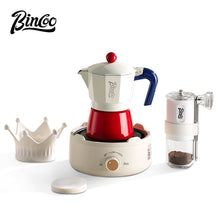 BINCOO Single Valve Moka Pot Home Style Small Coffee Pot Brewing Coffee Set Concentrate Extraction Espresso Machine 1Cup 3Cups 6Cups