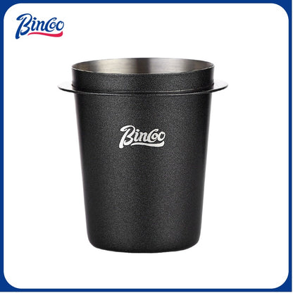 BINCOO Stainless Steel Coffee Catchers Hand Brewing Coffee Handle Pour Over Powder Dispenser 51MM/58MM