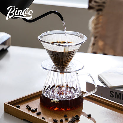 Bincoo V01/V02 Filter Cup Hand Brewed Coffee Filter Cup V60 Drip Filter Flower Shaped Coffee Dripper Tritan