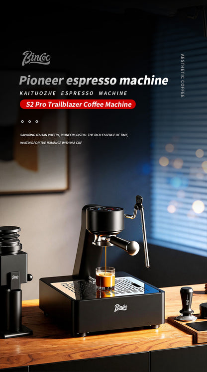 Bincoo S2 Pro Trailblazer Smart Espresso Machine | Touch Screen & Bluetooth App Dual Control Dual Boiler Coffee Brewer