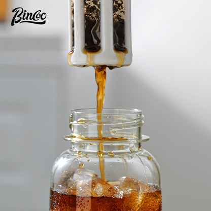 BINCOO 500ML Tritan Cold Brew Coffee Cup Accompanying Tea Cup  in Summer Portable Simple