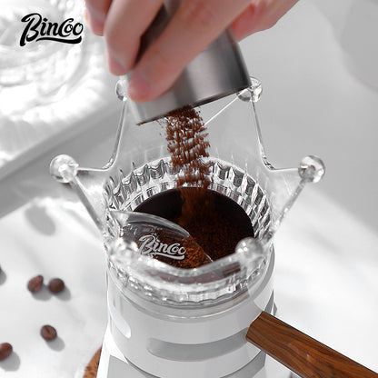 Bincoo Crown Mocha Pot Dosing Funnel Cloth Powder Special Coffee Mocha Pot Filler Household Powder Receiver