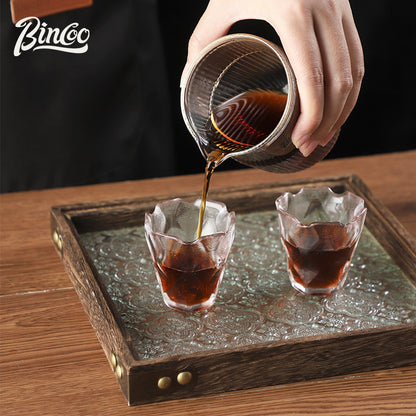 BINCOO Hand Pour Coffee Pot Sharing Kettle Set Cold Brew Pot Glass Tea Pot 320ML/330ML