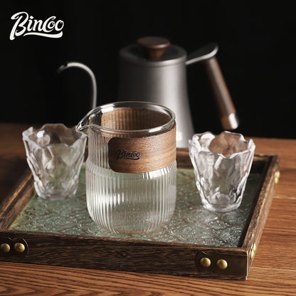 BINCOO Hand Pour Coffee Pot Sharing Kettle Set Cold Brew Pot Glass Tea Pot 320ML/330ML