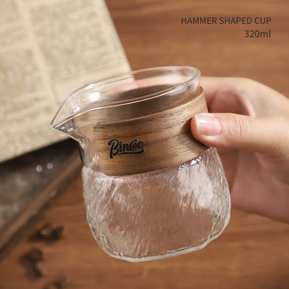 BINCOO Hand Pour Coffee Pot Sharing Kettle Set Cold Brew Pot Glass Tea Pot 320ML/330ML