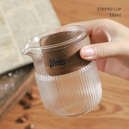 BINCOO Hand Pour Coffee Pot Sharing Kettle Set Cold Brew Pot Glass Tea Pot 320ML/330ML