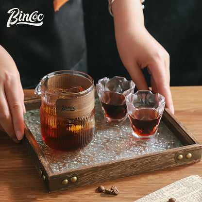 BINCOO Hand Pour Coffee Pot Sharing Kettle Set Cold Brew Pot Glass Tea Pot 320ML/330ML