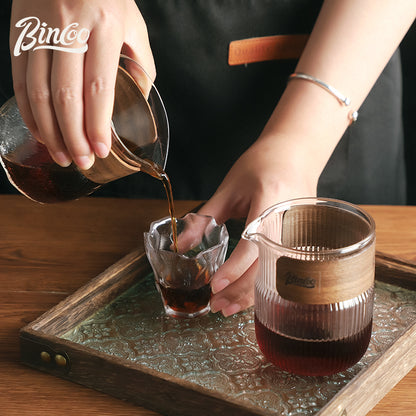 BINCOO Hand Pour Coffee Pot Sharing Kettle Set Cold Brew Pot Glass Tea Pot 320ML/330ML