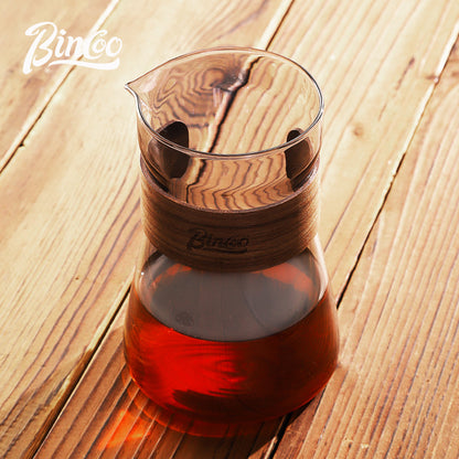 BINCOO Coffee Sharing Pot Hand Brewed Coffee Set Glass Coffee Cup Cold Extraction Kettle 500ML