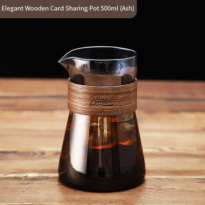 BINCOO Coffee Sharing Pot Hand Brewed Coffee Set Glass Coffee Cup Cold Extraction Kettle 500ML