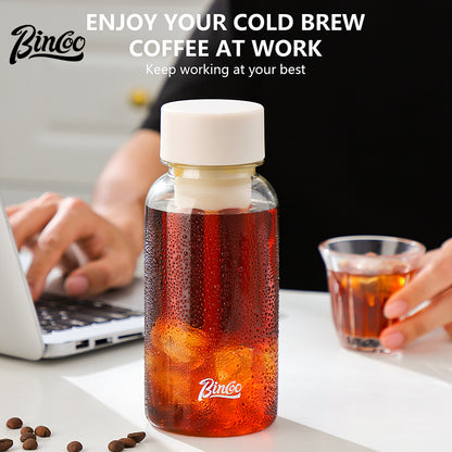 BINCOO 500ML Tritan Cold Brew Coffee Cup Accompanying Tea Cup  in Summer Portable Simple