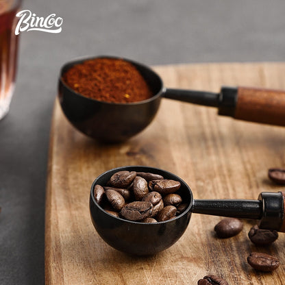 Bincoo 304 Stainless Steel Coffee Spoon 15ML/30ML,Walnut Coffee Measuring Spoon