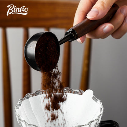 Bincoo 304 Stainless Steel Coffee Spoon 15ML/30ML,Walnut Coffee Measuring Spoon