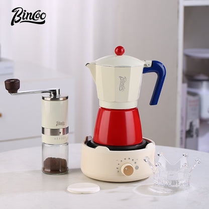 BINCOO Moka Pot Set Espresso Coffee Pot Mini Moka Kettle 3 Cups & 6 Cups Serving for Office Outdoor and Travel