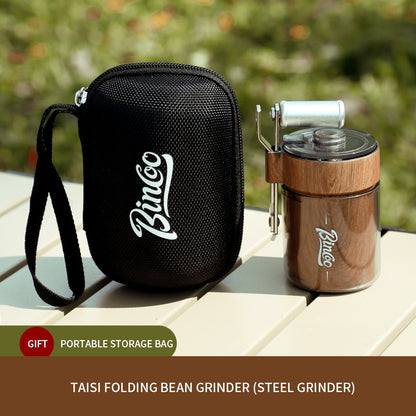BINCOO Manual Grinder Mini Coffee Hand Grinder Outdoor Portable Bag Coffee Equipment for Camping and Travel