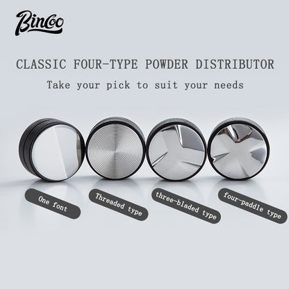 BINCOO 51MM/58MM Coffee Powder Distributor Stainless Steel Tamper Set Coffee Appliance Accessories