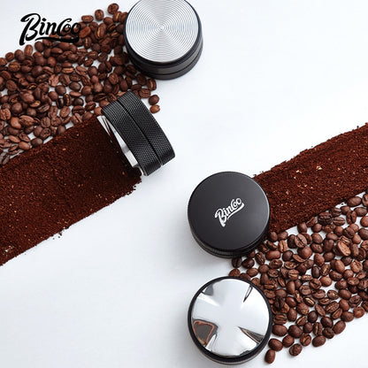 BINCOO 51MM/58MM Coffee Powder Distributor Stainless Steel Tamper Set Coffee Appliance Accessories