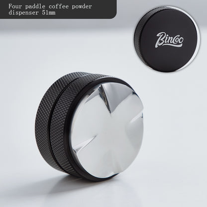 BINCOO 51MM/58MM Coffee Powder Distributor Stainless Steel Tamper Set Coffee Appliance Accessories