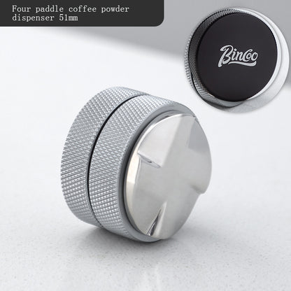 BINCOO 51MM/58MM Coffee Powder Distributor Stainless Steel Tamper Set Coffee Appliance Accessories