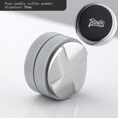 BINCOO 51MM/58MM Coffee Powder Distributor Stainless Steel Tamper Set Coffee Appliance Accessories