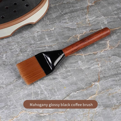 BINCOO Coffee Bar Walnut Brush Italian Style Coffee Powder Brush for Home