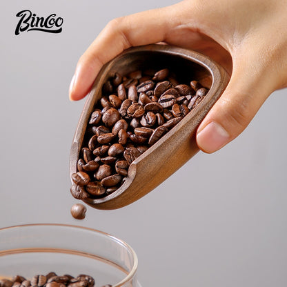 BINCOO Coffee Weighing Bean Tray Solid Wood Hand-brewed Coffee Weighing Device Coffee Container