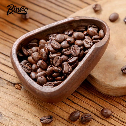 BINCOO Coffee Weighing Bean Tray Solid Wood Hand-brewed Coffee Weighing Device Coffee Container