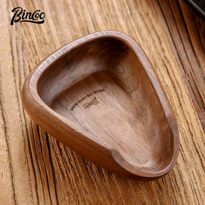 BINCOO Coffee Weighing Bean Tray Solid Wood Hand-brewed Coffee Weighing Device Coffee Container
