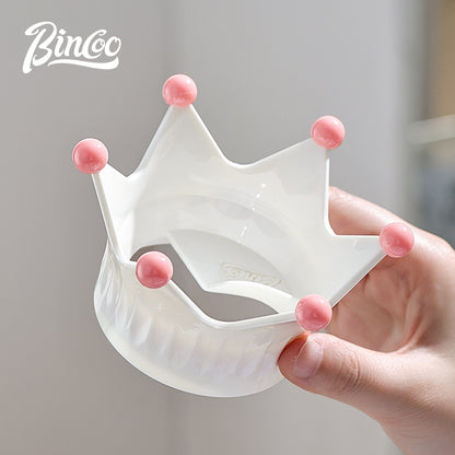 BINCOO Crown Moka Pot Powder Distributor Powder Receiver Special Powder Filler Creative Powder Receiver Ring Coffee Accessories