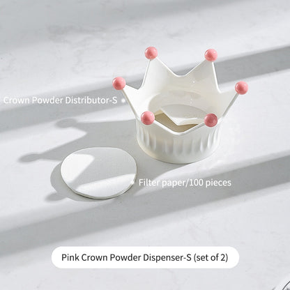 BINCOO Crown Moka Pot Powder Distributor Powder Receiver Special Powder Filler Creative Powder Receiver Ring Coffee Accessories