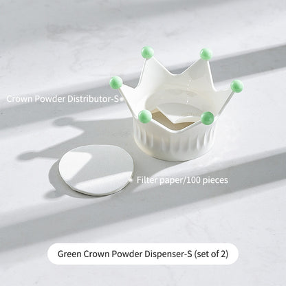 BINCOO Crown Moka Pot Powder Distributor Powder Receiver Special Powder Filler Creative Powder Receiver Ring Coffee Accessories
