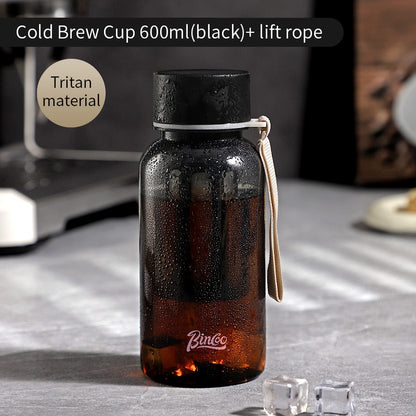 BINCOO 500ML Tritan Cold Brew Coffee Cup Accompanying Tea Cup  in Summer Portable Simple