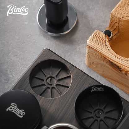 BINCOO Italian Coffee Cloth Powder Dispenser Base Multifunctional Storage and Press Powder Hammer Set 51/58MM