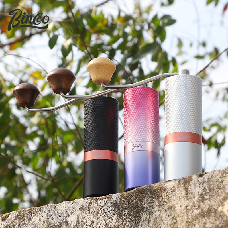 BINCOO Creative Manual Coffee Grinder Steel Core Manual Grinder Hand Coffee Bean Maker with Portable Bag