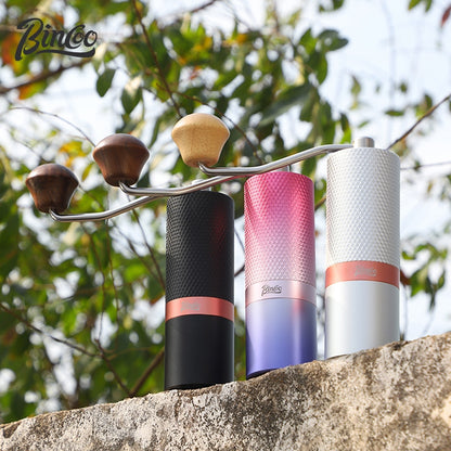 BINCOO Creative Manual Coffee Grinder Steel Core Manual Grinder Hand Coffee Bean Maker with Portable Bag