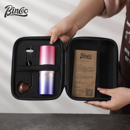 BINCOO Creative Manual Coffee Grinder Steel Core Manual Grinder Hand Coffee Bean Maker with Portable Bag