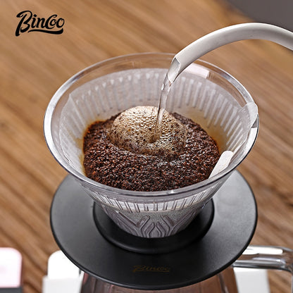 BINCOO Pour Over Coffee Pot with Dripper Glass High Temperature Resistant Sharing Pot Drip V60 Filter Cup Coffee Brewing Filter Cup 400ML/600ML