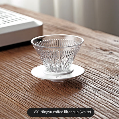 BINCOO Pour Over Coffee Pot with Dripper Glass High Temperature Resistant Sharing Pot Drip V60 Filter Cup Coffee Brewing Filter Cup 400ML/600ML