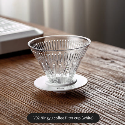 BINCOO Pour Over Coffee Pot with Dripper Glass High Temperature Resistant Sharing Pot Drip V60 Filter Cup Coffee Brewing Filter Cup 400ML/600ML