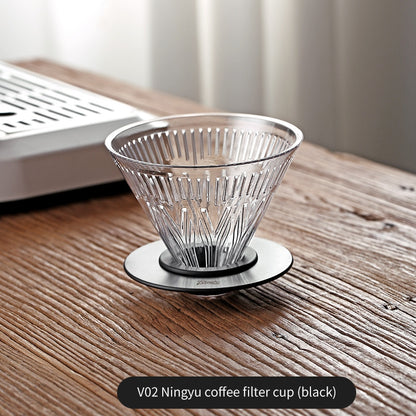 BINCOO Pour Over Coffee Pot with Dripper Glass High Temperature Resistant Sharing Pot Drip V60 Filter Cup Coffee Brewing Filter Cup 400ML/600ML