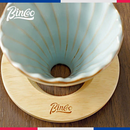 BINCOO Pour Over Coffee Mug Set Coffee Pot Ceramic Filter Sharing Pot Suitable for Home Office 350ML