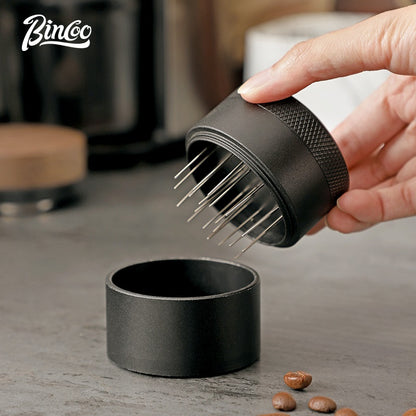 BINCOO Coffee Powder Needle Adjustable Rotary Powder Distributor Evenly Distributed Powder Needle Coffee Utensils 51/58MM