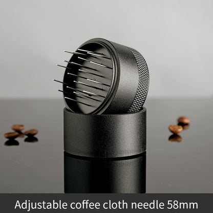 BINCOO Coffee Powder Needle Adjustable Rotary Powder Distributor Evenly Distributed Powder Needle Coffee Utensils 51/58MM