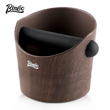 BINCOO Wood Grain Coffee Grounds Bucket Household Italian Style Grounds Catching Bucket Coffee Storage Tool Coffee Utensils