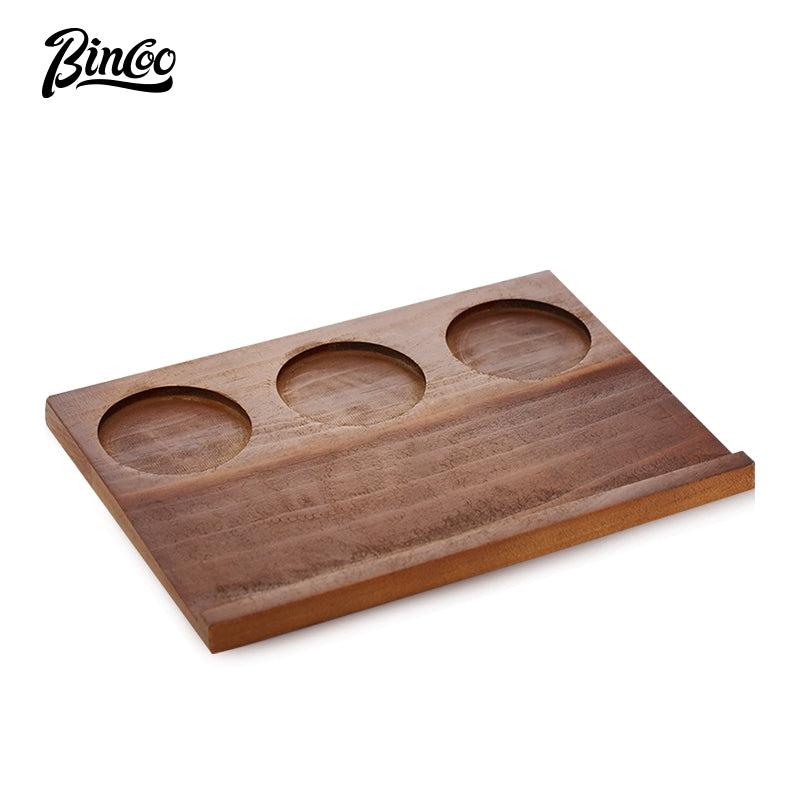 BINCOO Coffee Mugs with Wooden Tray Set Latte Mugs Ceramic Afternoon Tea Mugs Suitable for Home Office 160ML