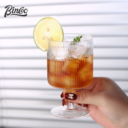 BINCOO Coffee Mugs with Wooden Tray Set Latte Mugs Ceramic Afternoon Tea Mugs Suitable for Home Office 160ML