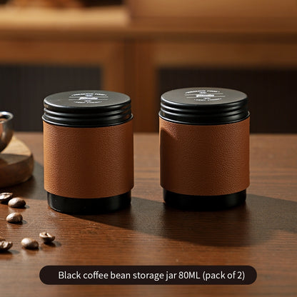 BINCOO Coffee Powder Sealed Jar Mini Portable Coffee Bean Storage Jar 80ML/150ML for Outdoor and Travel